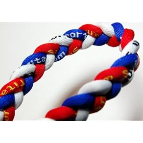 20 Blue Red White Titanium Sport Tornado Baseball Softball Necklace by Titanium Sport