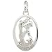 Sterling Silver Flawless Quality AQUARIUS Zodiac Sign Pendant (Jan. 20 - Feb. 18), 11/16