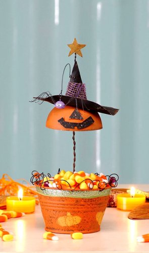 SohoDecor Halloween Pumpkin Candy Decorating Dish