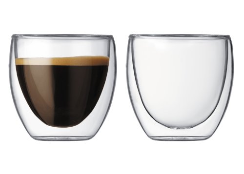 Bodum Pavina 2-Ounce Double-Wall Thermo Glasses (Espresso/Shot), Set of 2