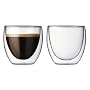 Bodum Pavina 2-Ounce Double-Wall Thermo Glasses (Espresso/Shot), Set of 2