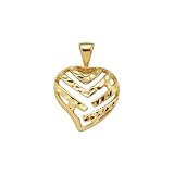 Aloha Heart Pendant in 14K Yellow Gold - Extra Small