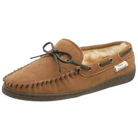Tamarac by Slippers International Men's Shearling Suede Moccasin