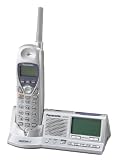 Remanufactured Panasonic KX-TGA273S 1 or 2-Line 2.4GHz MultiTalk Cordless Handset with AM/FM Alarm Clock Radio on Charging Base