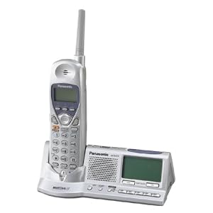 Remanufactured Panasonic KX-TGA273S 1 or 2-Line 2.4GHz MultiTalk Cordless Handset with AM/FM Alarm Clock Radio on Charging Base