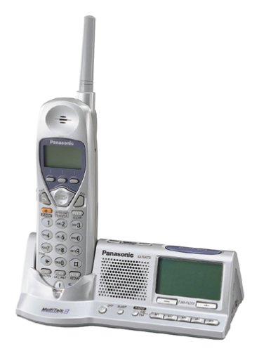 Remanufactured Panasonic KX-TGA273S 1 or 2-Line 2.4GHz MultiTalk Cordless Handset with AM/FM Alarm Clock Radio on Charging Base