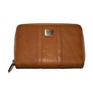 Liz Claiborne Leather Broadway Check Book Wallet Clutch