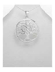 Tree Pendant Necklace In 92.5 Sterling Silver