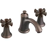 American Standard 7415.821.224 Portsmouth Widespread Lavatory Faucet with Speed Connect Drain with Cross Handles, Oil Rubbed Bronze