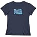 T-Shirt Woman Navy Blue Raining Grandma Tai-Chi Sports
