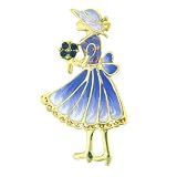 Girl Flower Pin Brooch