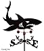 Farrell Series MARINE SHARK FLAT POST Mount Weathervane ~NEW~