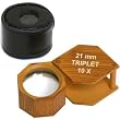 10X Triplet Hexagon Loupe Jewelers Opti Magnifier 21mm