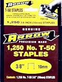 Arrow Fastener 506 3/8-Inch T50 Staples (1,250-Pack)