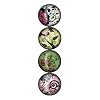 iPop Gina Triplett and Matt Curtius Natural 4 Pack Clicks Magnet Set