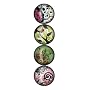 iPop Gina Triplett and Matt Curtius Natural 4 Pack Clicks Magnet Set