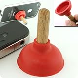 Mini Plunger Sucker Stand for Mobile iPhone 3G/3GS/4G (Red)