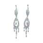 14k White Gold 0.20 Ct Diamond Earring
