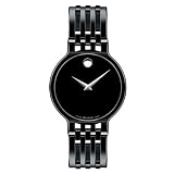 Movado Men's 606344 Esperanza Stainless-Steel Black Round Dial Bracelet Watch