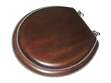 Tools & Hardware : Foremost TSWVG0033 Premium Toilet Seat with Microban Protection and Chrome Hinges, Round, Espresso