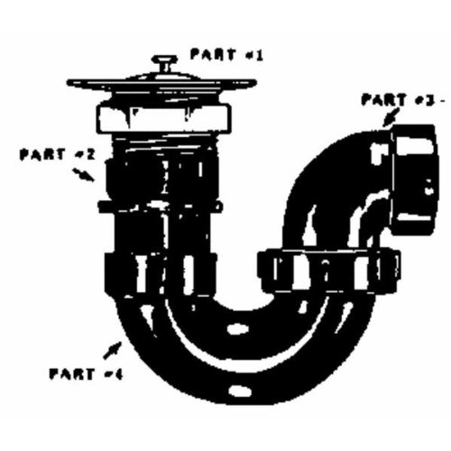 United States Hdwe. P-118C Bathtub Drain Kit