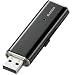 ELECOM USB������ �X���C�h�������� 4GB �u���b�N MF-XU204GBK