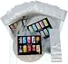 AIRBRUSH NAIL STENCIL SET # 1 PACKAGE OF 20 NAIL TEMPLATES Kustom Shop