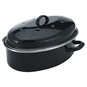 Enamel Oval Roaster
