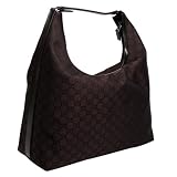 Gucci GG 257279 G1XAG Large Brown Nylon/Leather Shoulder Bag