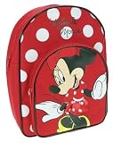 Trade Mark Collections Disney Minnie Mouse Back Pack With front Pocket (Red)