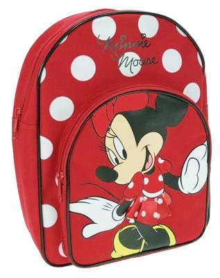 Trade Mark Collections Disney Minnie Mouse Back Pack With front Pocket (Red)