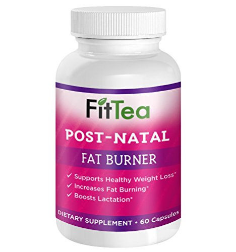 Fit Tea Post Natal Fat Burner - Natural Weight Loss, Body Cleanse and Appetite Control. Proven Weight Loss Formula.