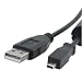 Kodak U-8 Compatible USB Data Cable w/ Ferrite, Black