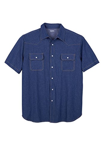 Kingsize Men's Big & Tall Snap-Front Sport Shirt