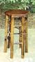 Black-Speckled Bamboo Tiki Bar Stool