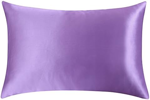 Sahara Fish 100% Mulberry Silk Pillowcase for Hair &amp; Facial Beauty, Pillow Shams Cover with Hidden Zipper Queen Lavender