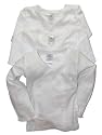 3-Pack of Side Snap Long Sleeve T-Shirts by Daydreamers - White - Small