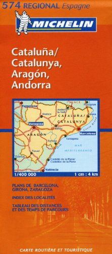 Michelin Map Spain North East: Aragon, Cataluna 574 (Maps/Regional (Michelin))