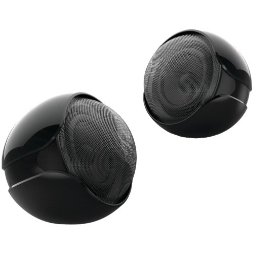 Coby CSP15 Personal Mini Stereo Speakers - Retail Packaging - Black