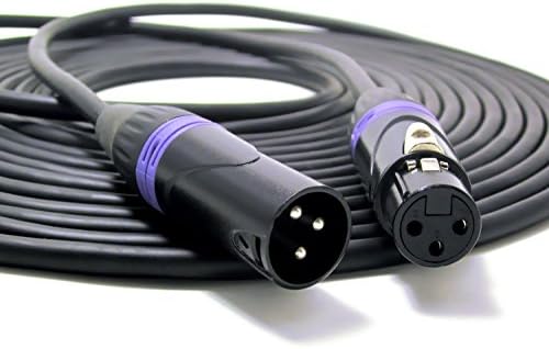 Cool Cables Premium Quality 25 Ft. XLR Microphone Cable For Pro Audio - Totally Reliable 3 Pin Male and Female Connectors - Oxygen-free Copper Conductors - Aluminum Foil Shield