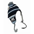 Ladies/Womens Scotland Flag Blue Winter Hat, Thermal Peruvian Hat with Tassels