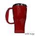 16 Oz. Red Travel Mug - Prevents Spills, Keeps Hot Drinks Hot and Cold Drinks Cold - BPA-Free Double Walled Plastic Mug with Lid - Ergonomic Handle - Fits Most Drink Holders by Smile Mugs