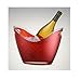 Prodyne Vino Gondola Wine Bucket, Red, 2 Bottle