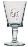 La Roch�re Glass Stemmed, Butterfly, 8 oz Set of 6