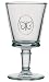La Rochre 8-Ounce Glass Stemmed Butterfly, Set of 6