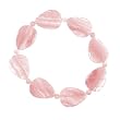 FOJO's Rose Quartz Leaf Stretch Bracelet