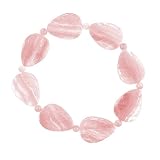 FOJO's Rose Quartz Leaf Stretch Bracelet
