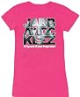 Jabbawockeez Dance Face Fill Logo Hot Pink Juniors T-shirt Tee