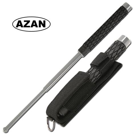 Azan Martial Arts Baton Solid Steel Non Glare 21 Inch