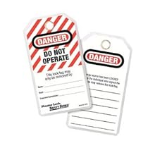 Master Lock Heavy Duty "Danger" Tag, Polyester, 5-3/4" Height, 3" Width
